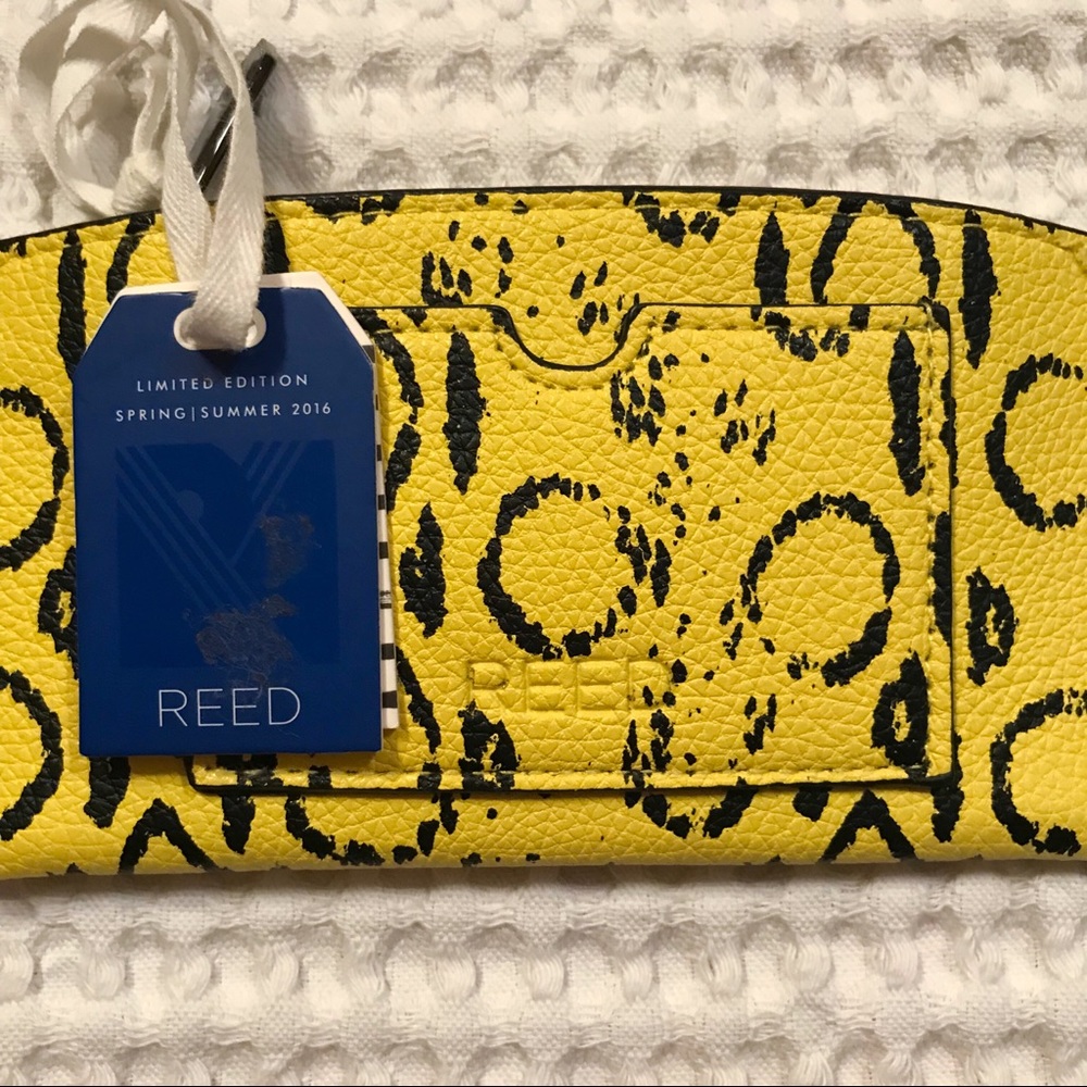 NWT REED Small Solar Yellow Viper Atlantique Pouch - Picture 3 of 6